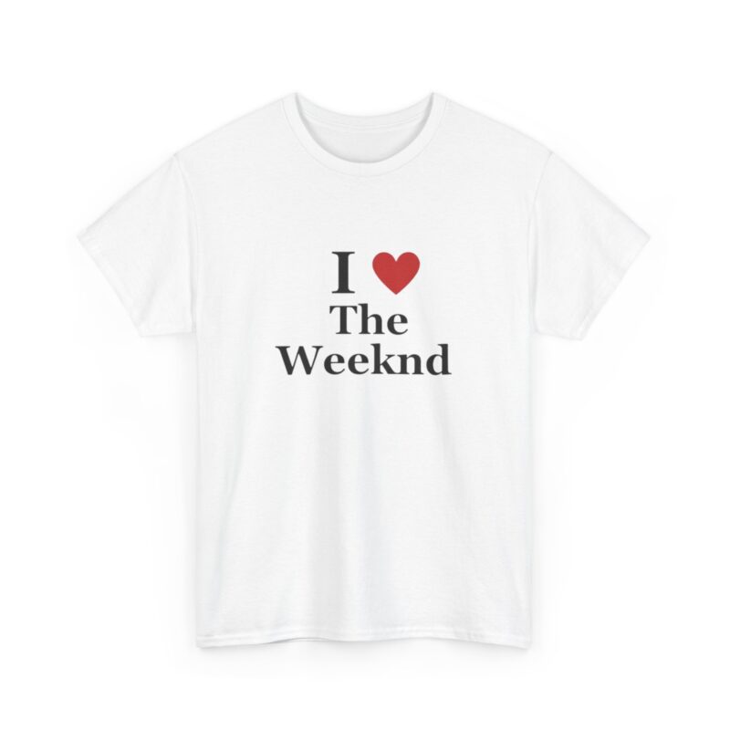 The Weeknd, "I <3 The Weeknd" T-Shirt, Graphic Tee, Hip pop, R&B, Pop Music Fan Shirt, Unisex Streetwear Top, Music Festival Apparel - Image 4