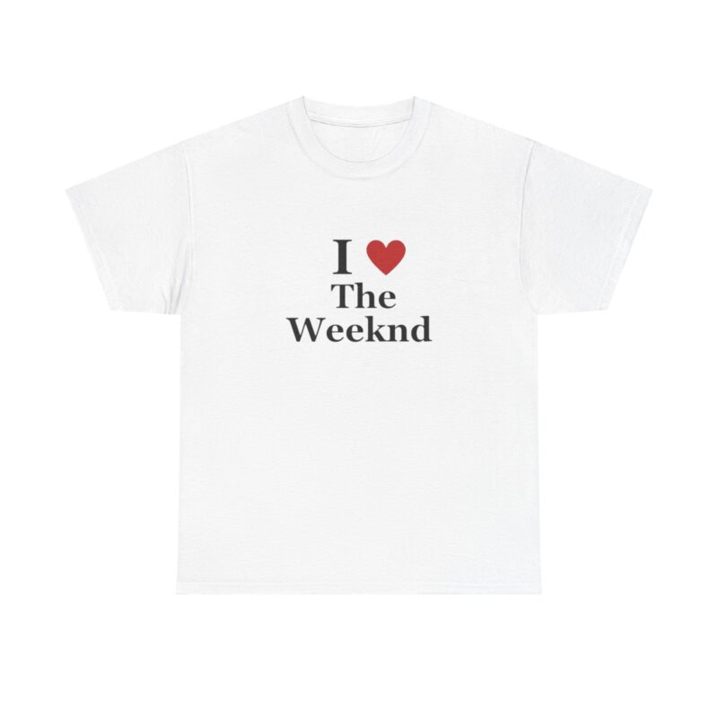 The Weeknd, "I <3 The Weeknd" T-Shirt, Graphic Tee, Hip pop, R&B, Pop Music Fan Shirt, Unisex Streetwear Top, Music Festival Apparel